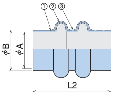 Structural drawing of expansion sleeve