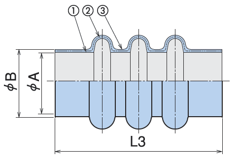 Structural drawing of expansion sleeve